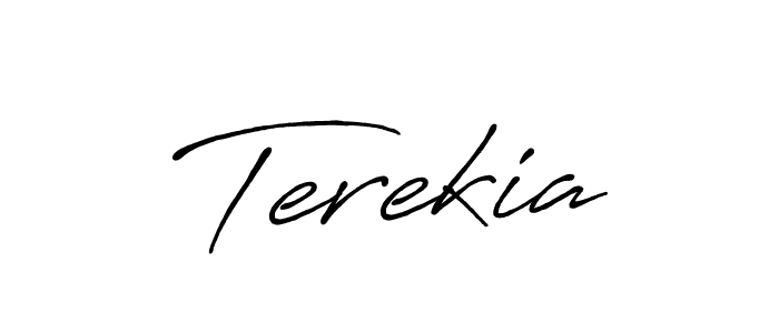 It looks lik you need a new signature style for name Terekia. Design unique handwritten (Antro_Vectra_Bolder) signature with our free signature maker in just a few clicks. Terekia signature style 7 images and pictures png