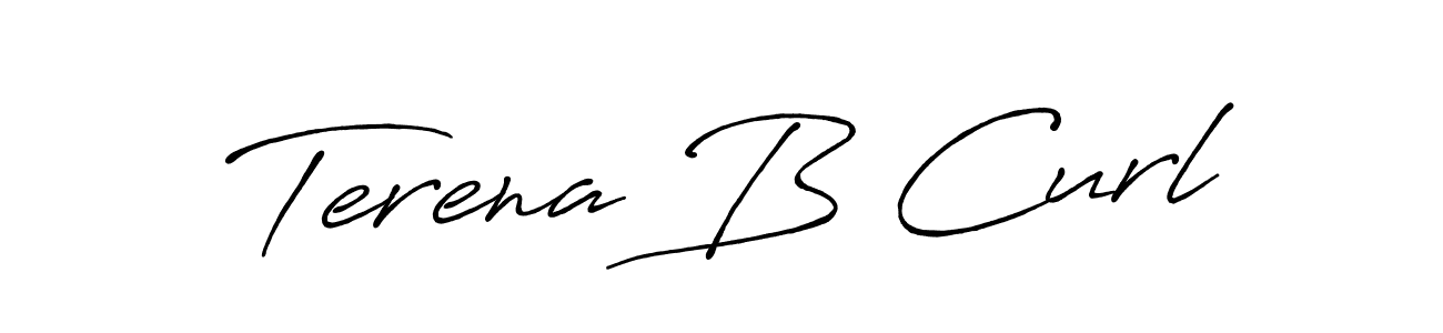 Check out images of Autograph of Terena B Curl name. Actor Terena B Curl Signature Style. Antro_Vectra_Bolder is a professional sign style online. Terena B Curl signature style 7 images and pictures png