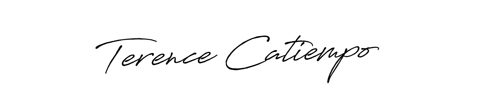 You should practise on your own different ways (Antro_Vectra_Bolder) to write your name (Terence Catiempo) in signature. don't let someone else do it for you. Terence Catiempo signature style 7 images and pictures png