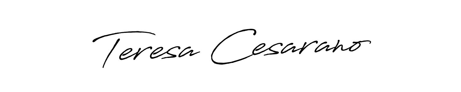 Design your own signature with our free online signature maker. With this signature software, you can create a handwritten (Antro_Vectra_Bolder) signature for name Teresa Cesarano. Teresa Cesarano signature style 7 images and pictures png
