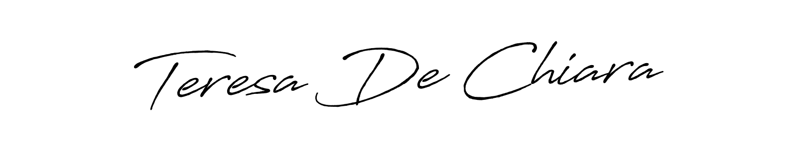 The best way (Antro_Vectra_Bolder) to make a short signature is to pick only two or three words in your name. The name Teresa De Chiara include a total of six letters. For converting this name. Teresa De Chiara signature style 7 images and pictures png