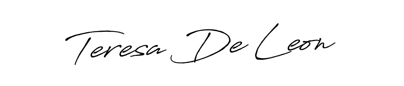 Make a short Teresa De Leon signature style. Manage your documents anywhere anytime using Antro_Vectra_Bolder. Create and add eSignatures, submit forms, share and send files easily. Teresa De Leon signature style 7 images and pictures png