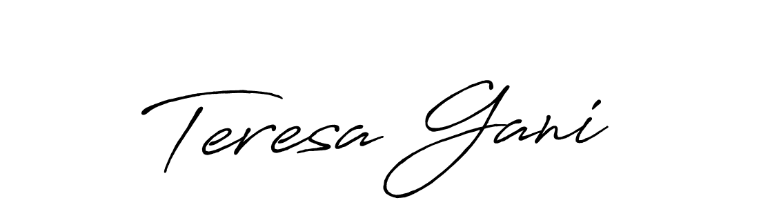 Teresa Gani stylish signature style. Best Handwritten Sign (Antro_Vectra_Bolder) for my name. Handwritten Signature Collection Ideas for my name Teresa Gani. Teresa Gani signature style 7 images and pictures png