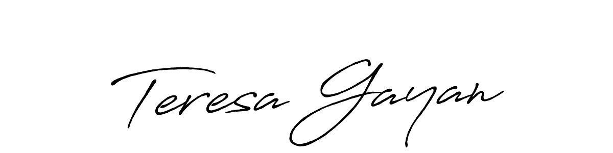 You can use this online signature creator to create a handwritten signature for the name Teresa Gayan. This is the best online autograph maker. Teresa Gayan signature style 7 images and pictures png