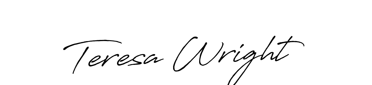 Make a beautiful signature design for name Teresa Wright. Use this online signature maker to create a handwritten signature for free. Teresa Wright signature style 7 images and pictures png