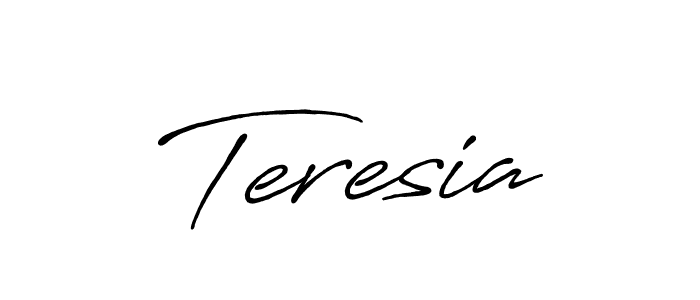 Similarly Antro_Vectra_Bolder is the best handwritten signature design. Signature creator online .You can use it as an online autograph creator for name Teresia. Teresia signature style 7 images and pictures png