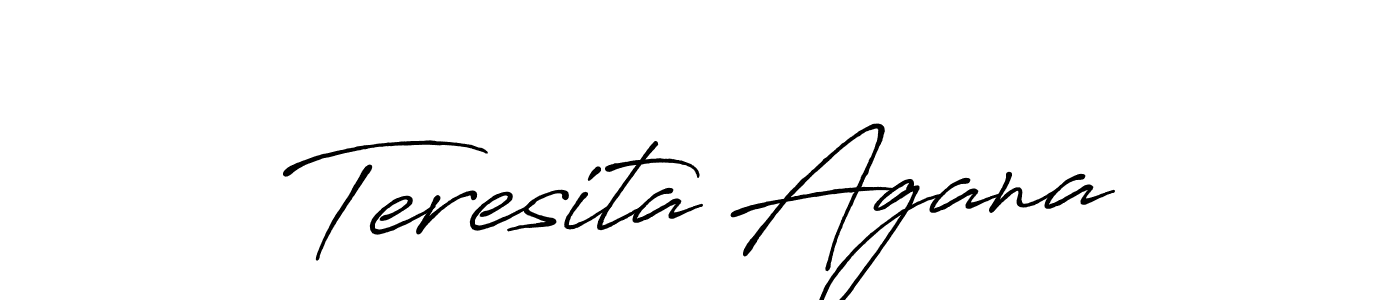 The best way (Antro_Vectra_Bolder) to make a short signature is to pick only two or three words in your name. The name Teresita Agana include a total of six letters. For converting this name. Teresita Agana signature style 7 images and pictures png