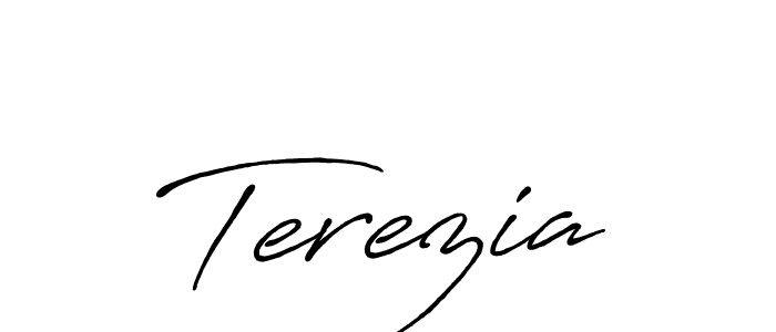 Once you've used our free online signature maker to create your best signature Antro_Vectra_Bolder style, it's time to enjoy all of the benefits that Terezia name signing documents. Terezia signature style 7 images and pictures png