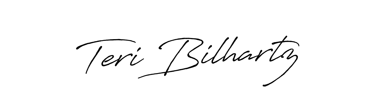 Make a beautiful signature design for name Teri Bilhartz. With this signature (Antro_Vectra_Bolder) style, you can create a handwritten signature for free. Teri Bilhartz signature style 7 images and pictures png