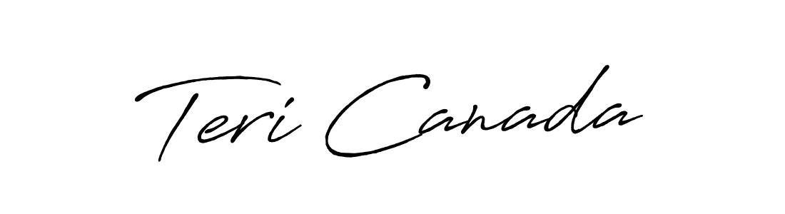 You should practise on your own different ways (Antro_Vectra_Bolder) to write your name (Teri Canada) in signature. don't let someone else do it for you. Teri Canada signature style 7 images and pictures png