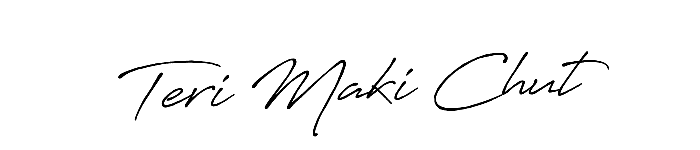 It looks lik you need a new signature style for name Teri Maki Chut. Design unique handwritten (Antro_Vectra_Bolder) signature with our free signature maker in just a few clicks. Teri Maki Chut signature style 7 images and pictures png