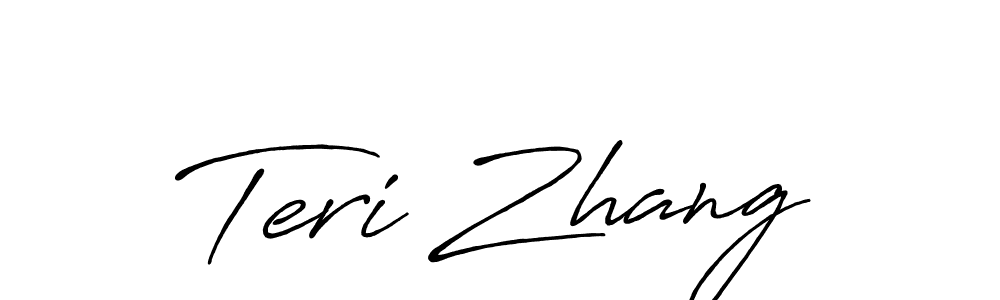 Use a signature maker to create a handwritten signature online. With this signature software, you can design (Antro_Vectra_Bolder) your own signature for name Teri Zhang. Teri Zhang signature style 7 images and pictures png