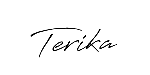 Also You can easily find your signature by using the search form. We will create Terika name handwritten signature images for you free of cost using Antro_Vectra_Bolder sign style. Terika signature style 7 images and pictures png