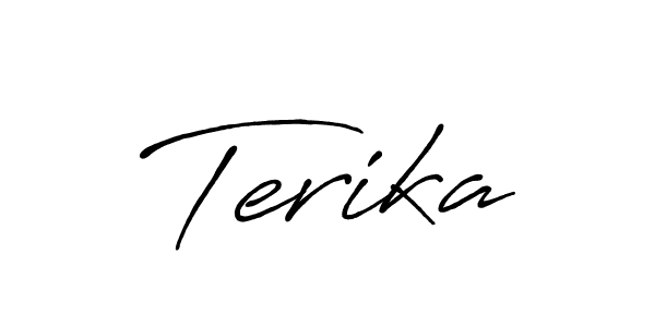 Also You can easily find your signature by using the search form. We will create Terika name handwritten signature images for you free of cost using Antro_Vectra_Bolder sign style. Terika signature style 7 images and pictures png