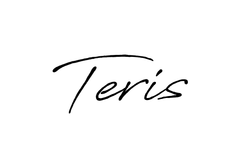 Use a signature maker to create a handwritten signature online. With this signature software, you can design (Antro_Vectra_Bolder) your own signature for name Teris. Teris signature style 7 images and pictures png