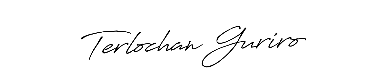 Terlochan Guriro stylish signature style. Best Handwritten Sign (Antro_Vectra_Bolder) for my name. Handwritten Signature Collection Ideas for my name Terlochan Guriro. Terlochan Guriro signature style 7 images and pictures png