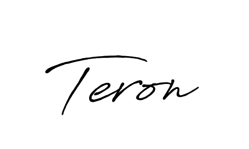 Also You can easily find your signature by using the search form. We will create Teron name handwritten signature images for you free of cost using Antro_Vectra_Bolder sign style. Teron signature style 7 images and pictures png