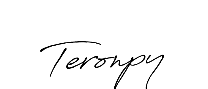 Also You can easily find your signature by using the search form. We will create Teronpy name handwritten signature images for you free of cost using Antro_Vectra_Bolder sign style. Teronpy signature style 7 images and pictures png