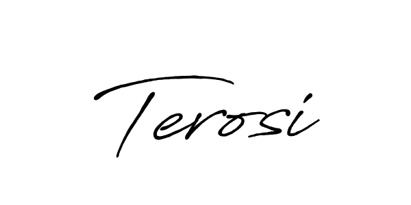 Similarly Antro_Vectra_Bolder is the best handwritten signature design. Signature creator online .You can use it as an online autograph creator for name Terosi. Terosi signature style 7 images and pictures png