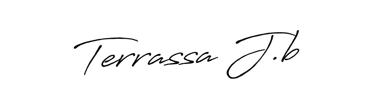 if you are searching for the best signature style for your name Terrassa J.b. so please give up your signature search. here we have designed multiple signature styles  using Antro_Vectra_Bolder. Terrassa J.b signature style 7 images and pictures png