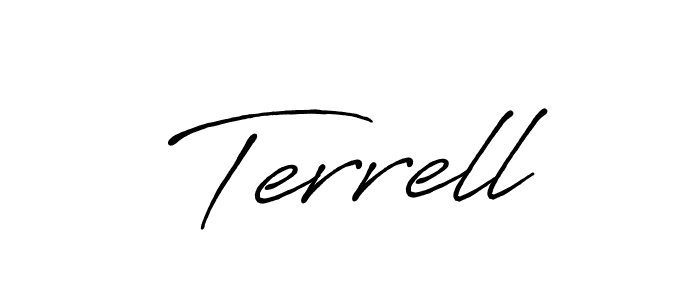 Similarly Antro_Vectra_Bolder is the best handwritten signature design. Signature creator online .You can use it as an online autograph creator for name Terrell. Terrell signature style 7 images and pictures png