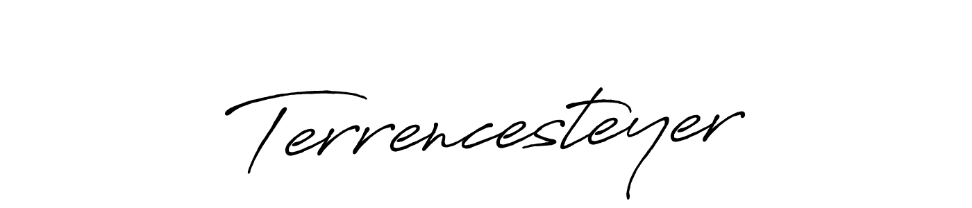 How to make Terrencesteyer signature? Antro_Vectra_Bolder is a professional autograph style. Create handwritten signature for Terrencesteyer name. Terrencesteyer signature style 7 images and pictures png