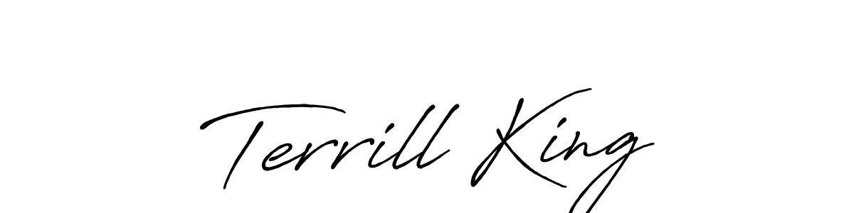Once you've used our free online signature maker to create your best signature Antro_Vectra_Bolder style, it's time to enjoy all of the benefits that Terrill King name signing documents. Terrill King signature style 7 images and pictures png