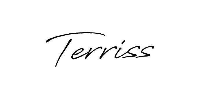 Make a short Terriss signature style. Manage your documents anywhere anytime using Antro_Vectra_Bolder. Create and add eSignatures, submit forms, share and send files easily. Terriss signature style 7 images and pictures png