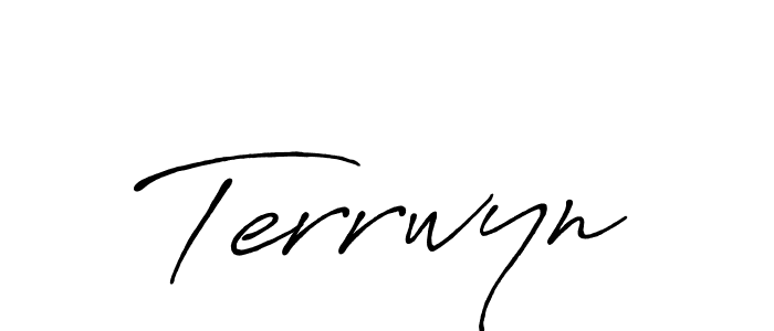 Terrwyn stylish signature style. Best Handwritten Sign (Antro_Vectra_Bolder) for my name. Handwritten Signature Collection Ideas for my name Terrwyn. Terrwyn signature style 7 images and pictures png