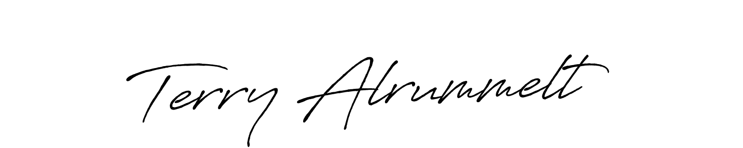 Design your own signature with our free online signature maker. With this signature software, you can create a handwritten (Antro_Vectra_Bolder) signature for name Terry Alrummelt. Terry Alrummelt signature style 7 images and pictures png