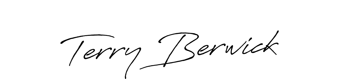 It looks lik you need a new signature style for name Terry Berwick. Design unique handwritten (Antro_Vectra_Bolder) signature with our free signature maker in just a few clicks. Terry Berwick signature style 7 images and pictures png