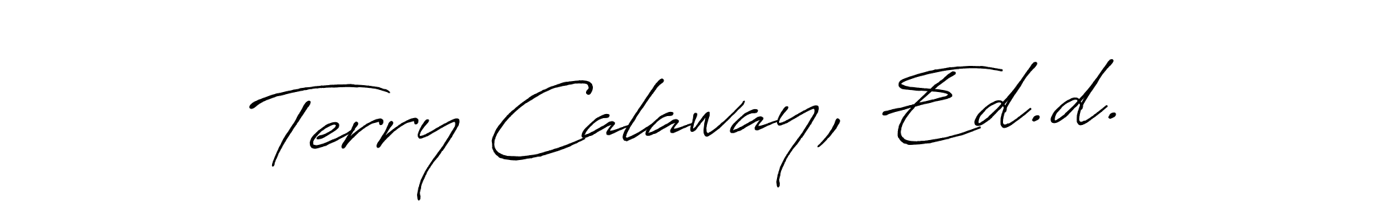 Use a signature maker to create a handwritten signature online. With this signature software, you can design (Antro_Vectra_Bolder) your own signature for name Terry Calaway, Ed.d.. Terry Calaway, Ed.d. signature style 7 images and pictures png