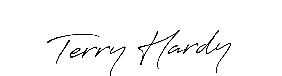 How to make Terry Hardy name signature. Use Antro_Vectra_Bolder style for creating short signs online. This is the latest handwritten sign. Terry Hardy signature style 7 images and pictures png