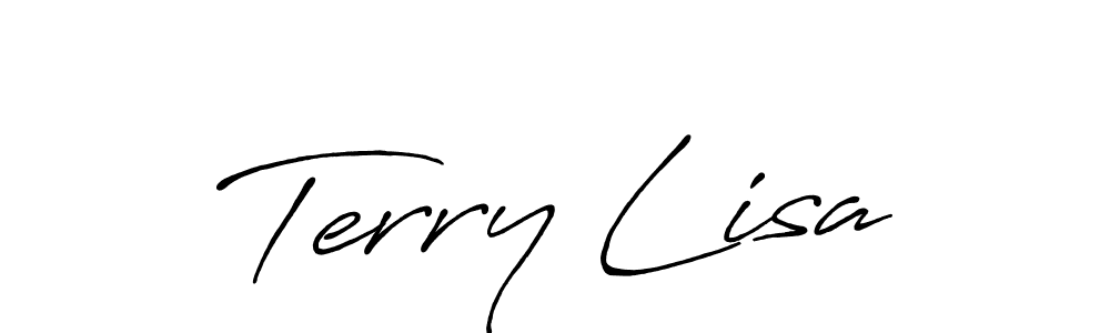 Create a beautiful signature design for name Terry Lisa. With this signature (Antro_Vectra_Bolder) fonts, you can make a handwritten signature for free. Terry Lisa signature style 7 images and pictures png