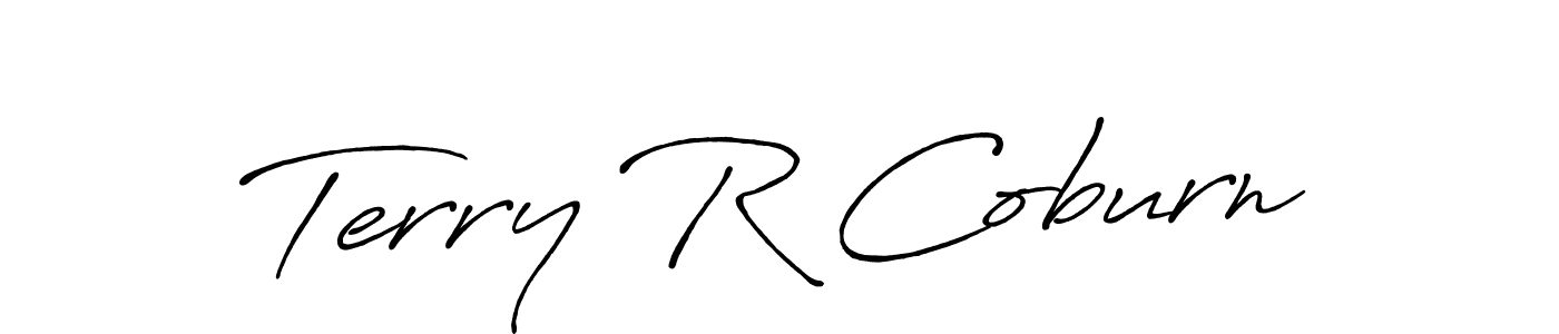 How to make Terry R Coburn signature? Antro_Vectra_Bolder is a professional autograph style. Create handwritten signature for Terry R Coburn name. Terry R Coburn signature style 7 images and pictures png