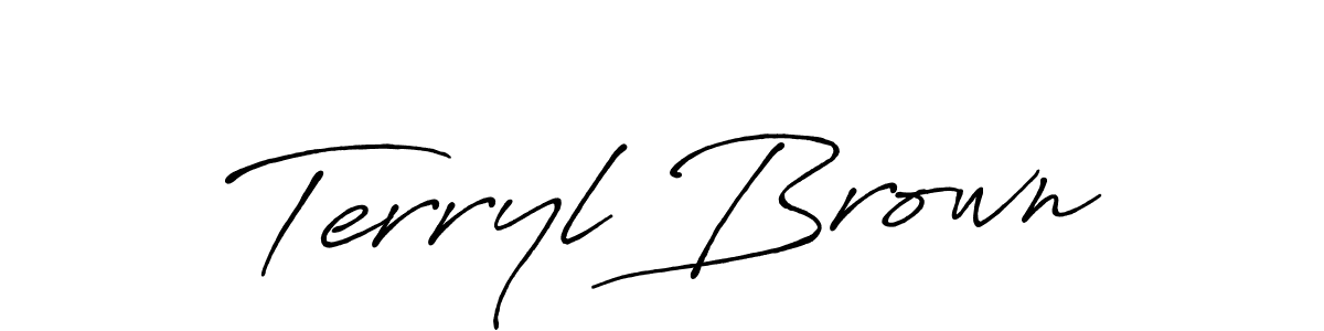 if you are searching for the best signature style for your name Terryl Brown. so please give up your signature search. here we have designed multiple signature styles  using Antro_Vectra_Bolder. Terryl Brown signature style 7 images and pictures png