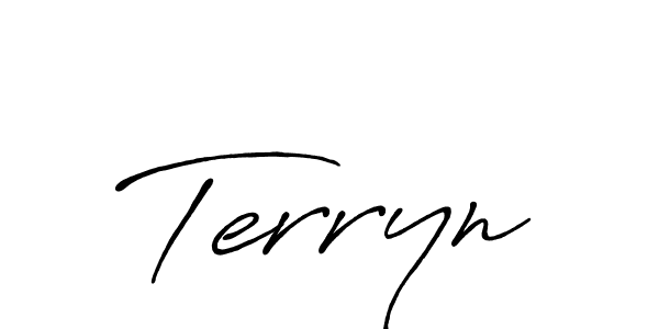 You should practise on your own different ways (Antro_Vectra_Bolder) to write your name (Terryn) in signature. don't let someone else do it for you. Terryn signature style 7 images and pictures png