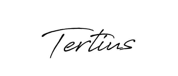 Make a beautiful signature design for name Tertius. With this signature (Antro_Vectra_Bolder) style, you can create a handwritten signature for free. Tertius signature style 7 images and pictures png