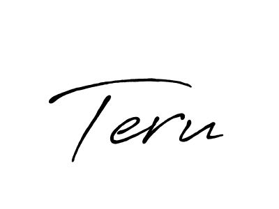 Design your own signature with our free online signature maker. With this signature software, you can create a handwritten (Antro_Vectra_Bolder) signature for name Teru. Teru signature style 7 images and pictures png