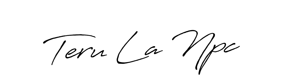 Once you've used our free online signature maker to create your best signature Antro_Vectra_Bolder style, it's time to enjoy all of the benefits that Teru La Npc name signing documents. Teru La Npc signature style 7 images and pictures png