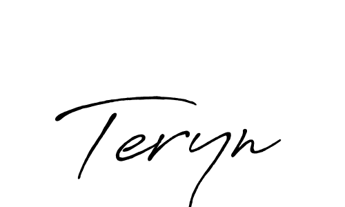 Create a beautiful signature design for name Teryn. With this signature (Antro_Vectra_Bolder) fonts, you can make a handwritten signature for free. Teryn signature style 7 images and pictures png
