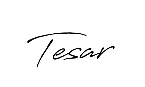 How to make Tesar signature? Antro_Vectra_Bolder is a professional autograph style. Create handwritten signature for Tesar name. Tesar signature style 7 images and pictures png