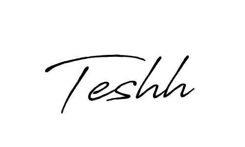 Once you've used our free online signature maker to create your best signature Antro_Vectra_Bolder style, it's time to enjoy all of the benefits that Teshh name signing documents. Teshh signature style 7 images and pictures png