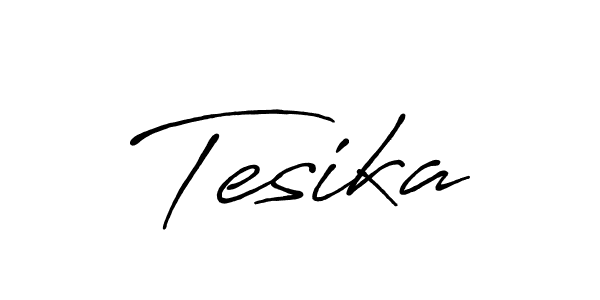 Tesika stylish signature style. Best Handwritten Sign (Antro_Vectra_Bolder) for my name. Handwritten Signature Collection Ideas for my name Tesika. Tesika signature style 7 images and pictures png