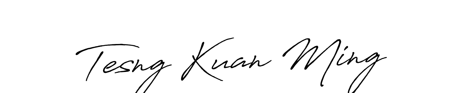 How to make Tesng Kuan Ming name signature. Use Antro_Vectra_Bolder style for creating short signs online. This is the latest handwritten sign. Tesng Kuan Ming signature style 7 images and pictures png