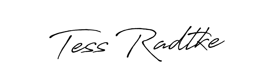 The best way (Antro_Vectra_Bolder) to make a short signature is to pick only two or three words in your name. The name Tess Radtke include a total of six letters. For converting this name. Tess Radtke signature style 7 images and pictures png