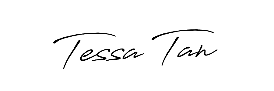 Create a beautiful signature design for name Tessa Tan. With this signature (Antro_Vectra_Bolder) fonts, you can make a handwritten signature for free. Tessa Tan signature style 7 images and pictures png