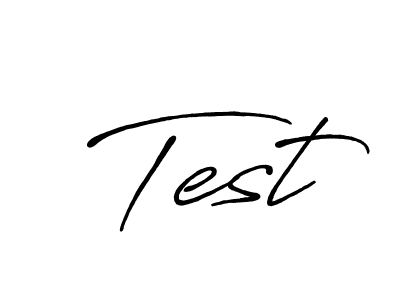 Make a beautiful signature design for name Test. With this signature (Antro_Vectra_Bolder) style, you can create a handwritten signature for free. Test signature style 7 images and pictures png