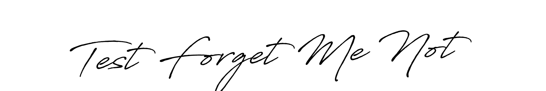 Also You can easily find your signature by using the search form. We will create Test Forget Me Not name handwritten signature images for you free of cost using Antro_Vectra_Bolder sign style. Test Forget Me Not signature style 7 images and pictures png