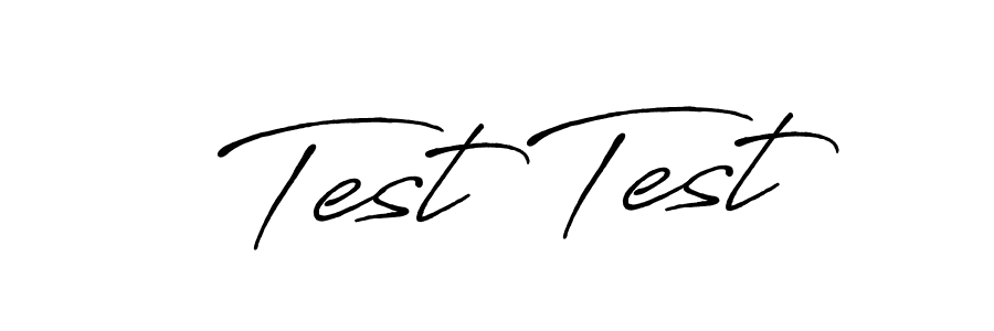 How to make Test Test signature? Antro_Vectra_Bolder is a professional autograph style. Create handwritten signature for Test Test name. Test Test signature style 7 images and pictures png